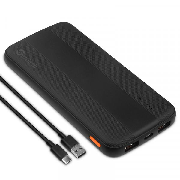 Getttech 10,000 mAh PD+QC Fast Charge Portable Power Bank_SKU: GBN-E10FC-01