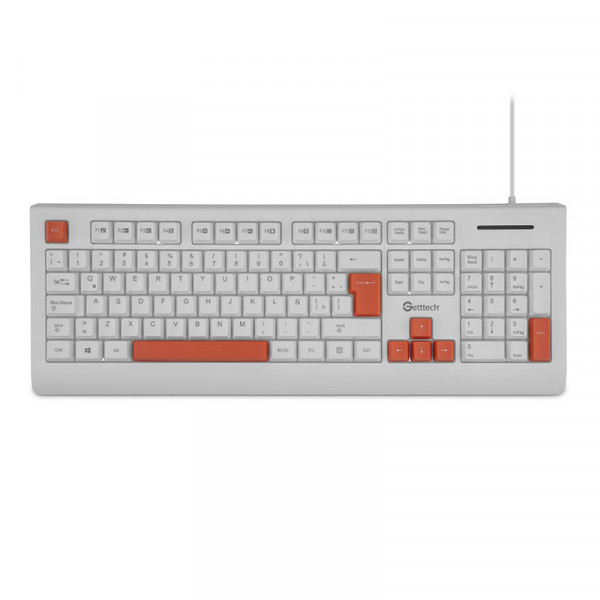 [Getttech] Colorful Wired Keyboard - SKU : GGK-ESMWR-02-WH
