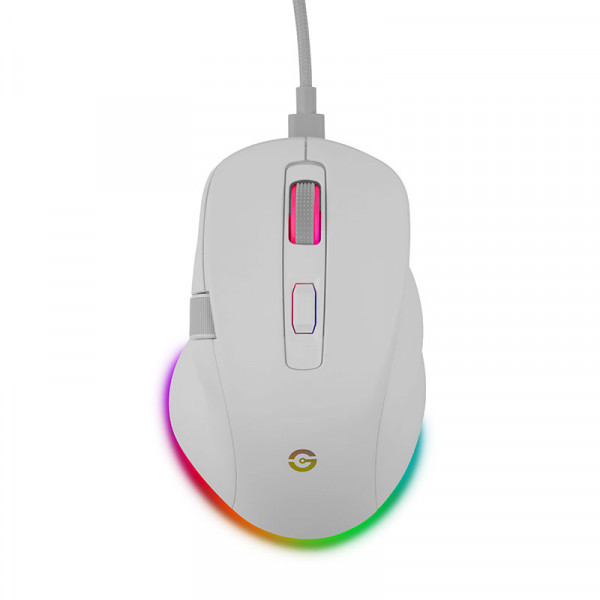 [Getttech] Wireless Mouse Ergonomics 6400 DPI adjustable - SKU : GGM-RGBTR-01-WH