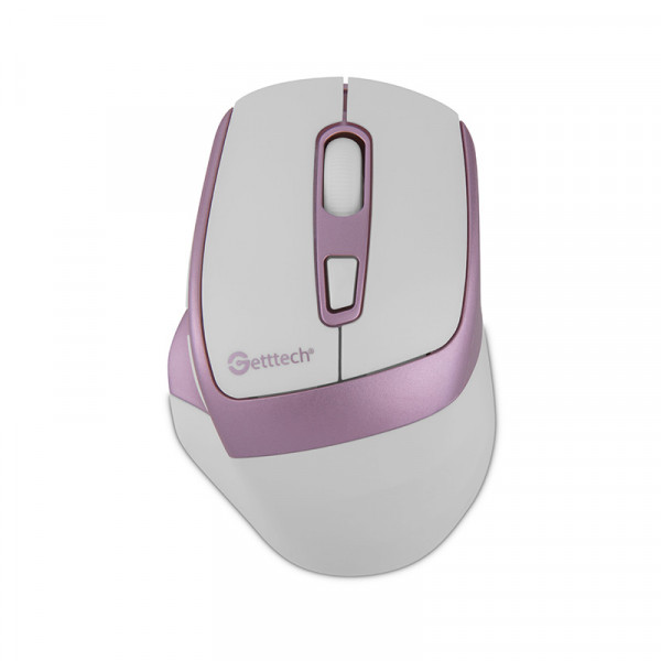[Getttech] Wireless 6D Office Mouse (White/Pink) - SKU: GGM-STDBW-01-PK