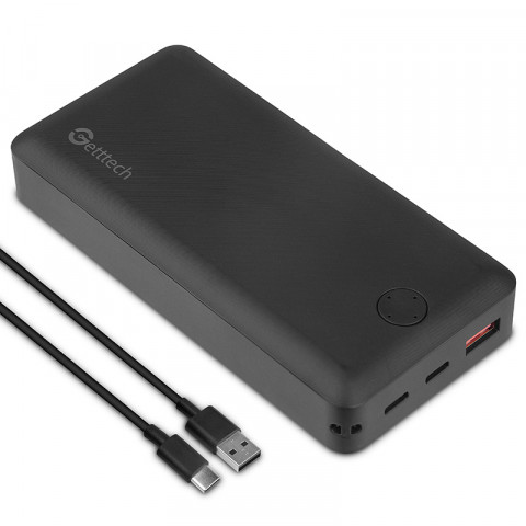 Getttech 20,000mAh PD+QC Fast Charge Portable Power Bank_SKU: GBN-E20FC-01
