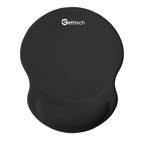 Getttech Gel Mousepad, Black - SKU: GGD-STD-01-BK