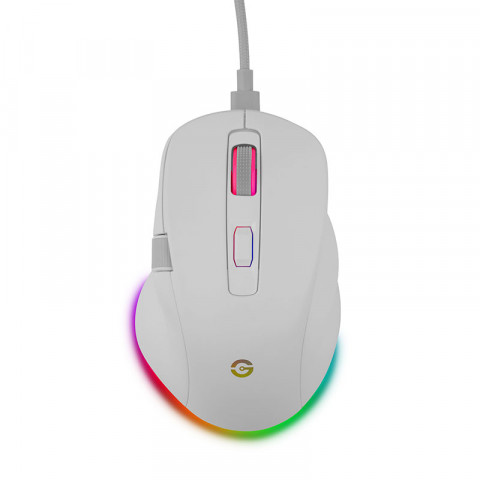 [Getttech] Wireless Mouse Ergonomics 6400 DPI adjustable - SKU : GGM-RGBTR-01-WH