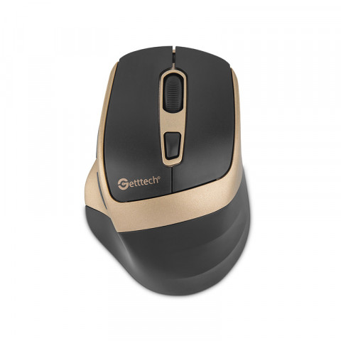 [Getttech] Wireless 6D Office Mouse (Black/Gold) - SKU: GGM-STDBW-01-GD