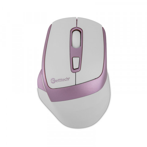 [Getttech] Wireless 6D Office Mouse (White/Pink) - SKU: GGM-STDBW-01-PK