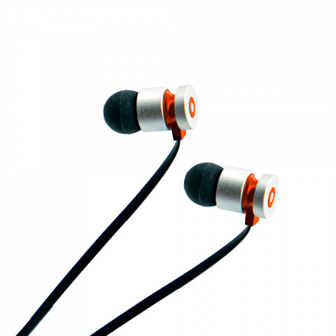 Getttech Earbuds with Mic Soft, Black and Red - SKU: MI-1220R